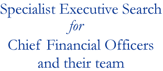 Specialist Executive Search for Chief Financial Officers and their team